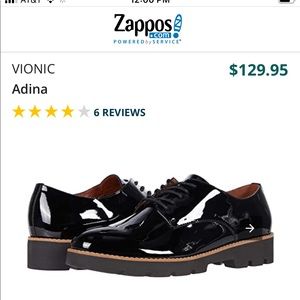 Vionic Adina size 9 lace up Oxford / loafer tan